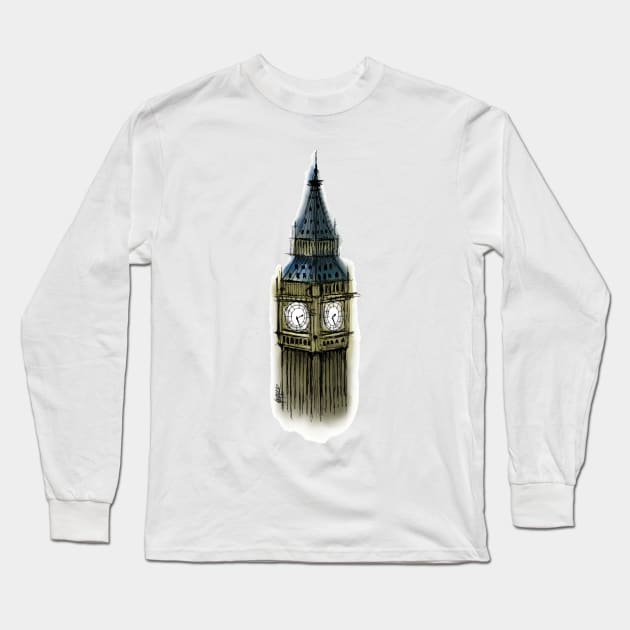 Big Ben Long Sleeve T-Shirt by colourofoctober